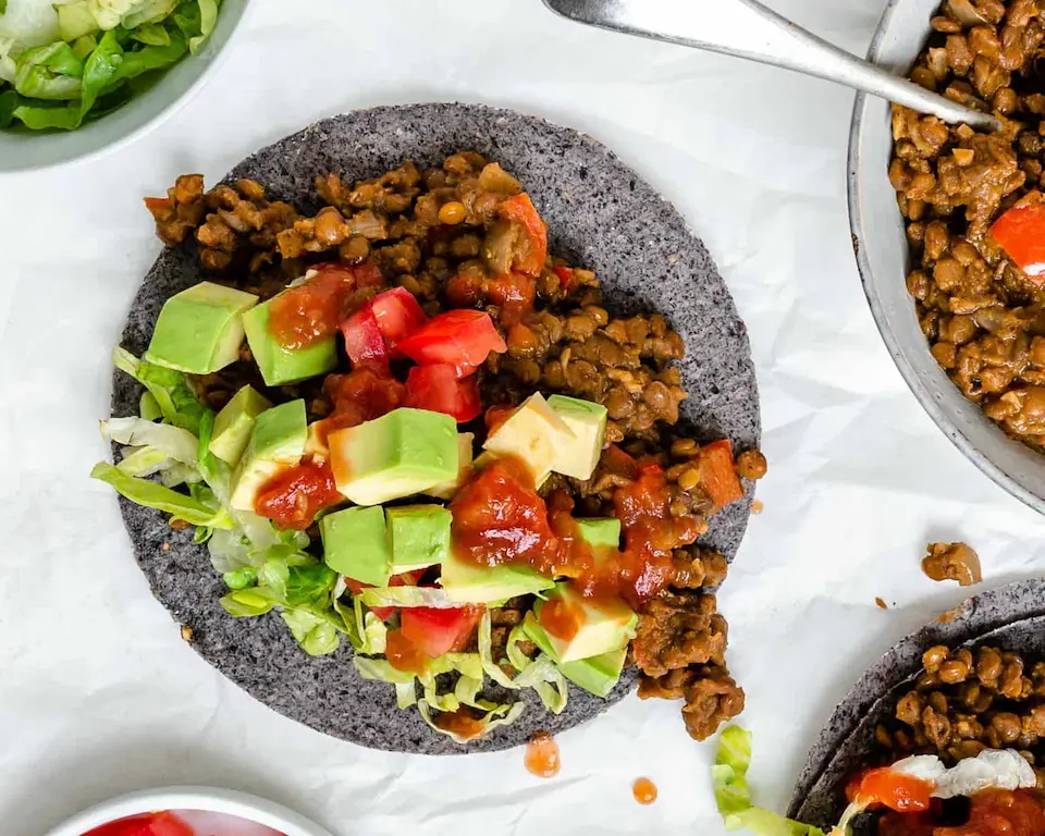 lentil tacos
