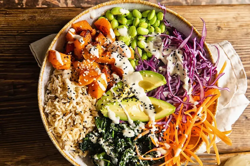 Vegan Thai Rice Salad Bowl