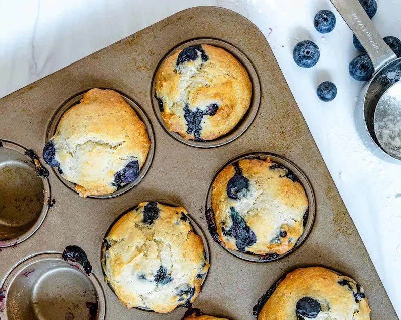 Vegan Blueberry Banana Muffins